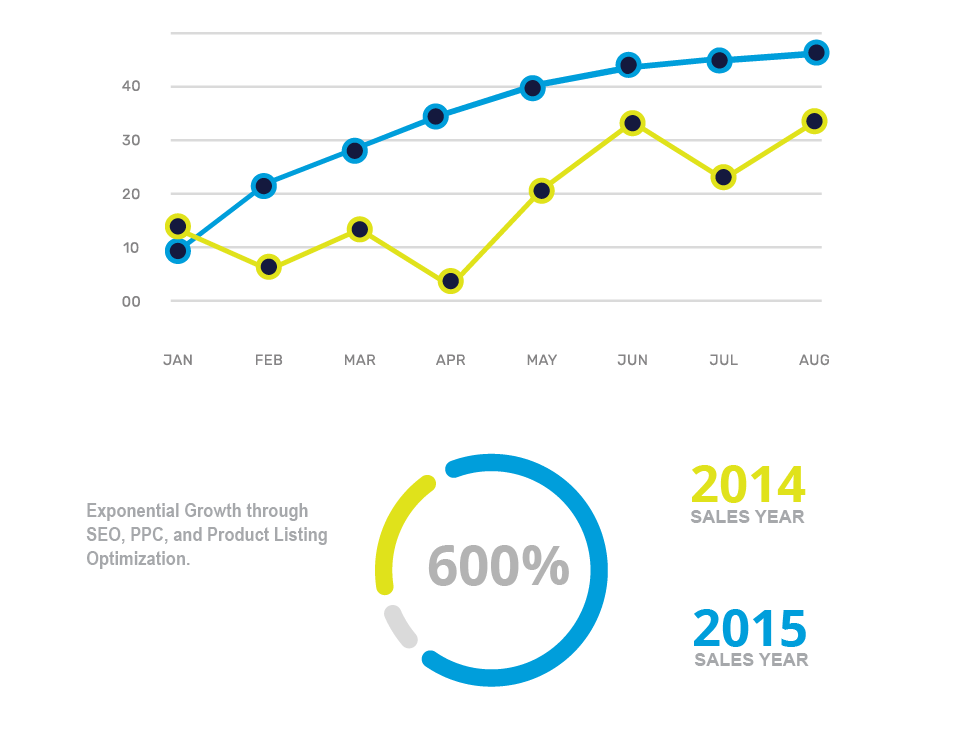 Paris Nasseri's Sales Increase Results Graph